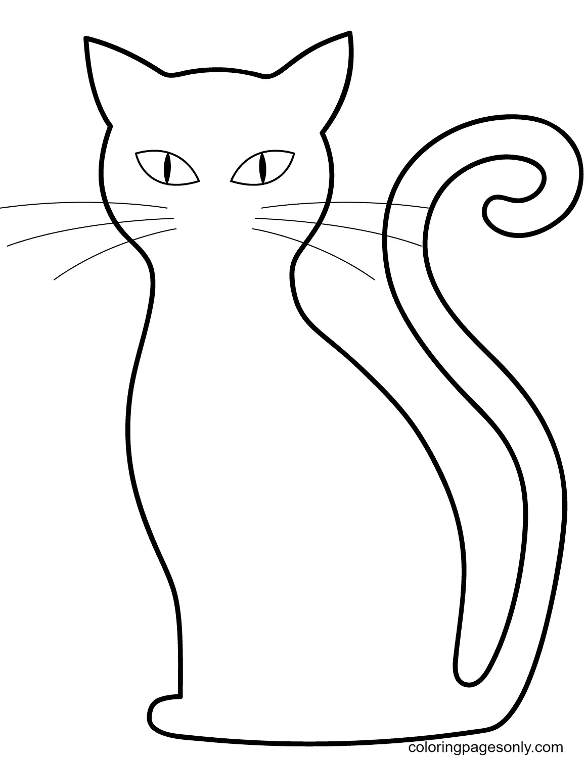 Halloween Cats Coloring Pages 18