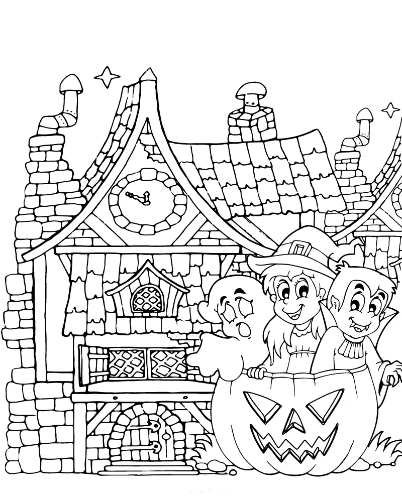 Halloween for Adults Coloring pages 10