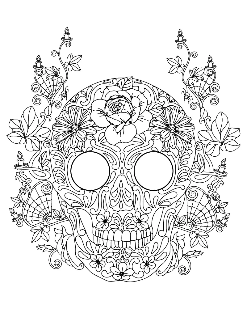 Halloween for Adults Coloring pages 12