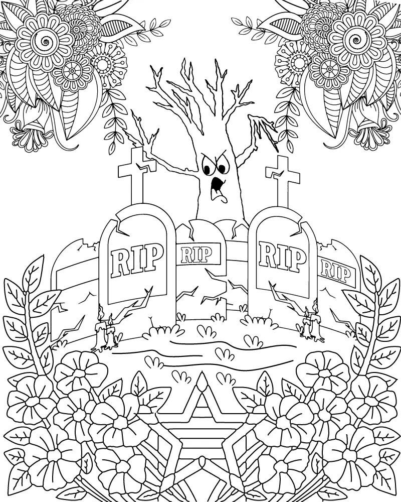 Halloween for Adults Coloring pages 14