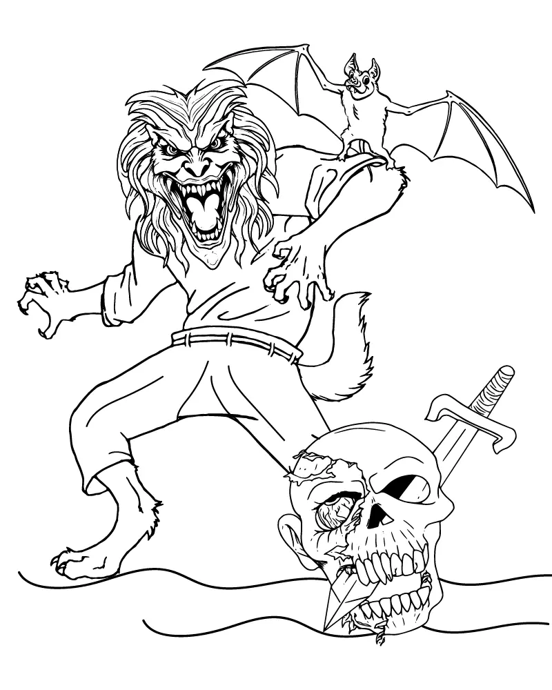 Halloween for Adults Coloring pages 15