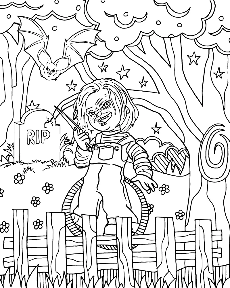 Halloween for Adults Coloring pages 18