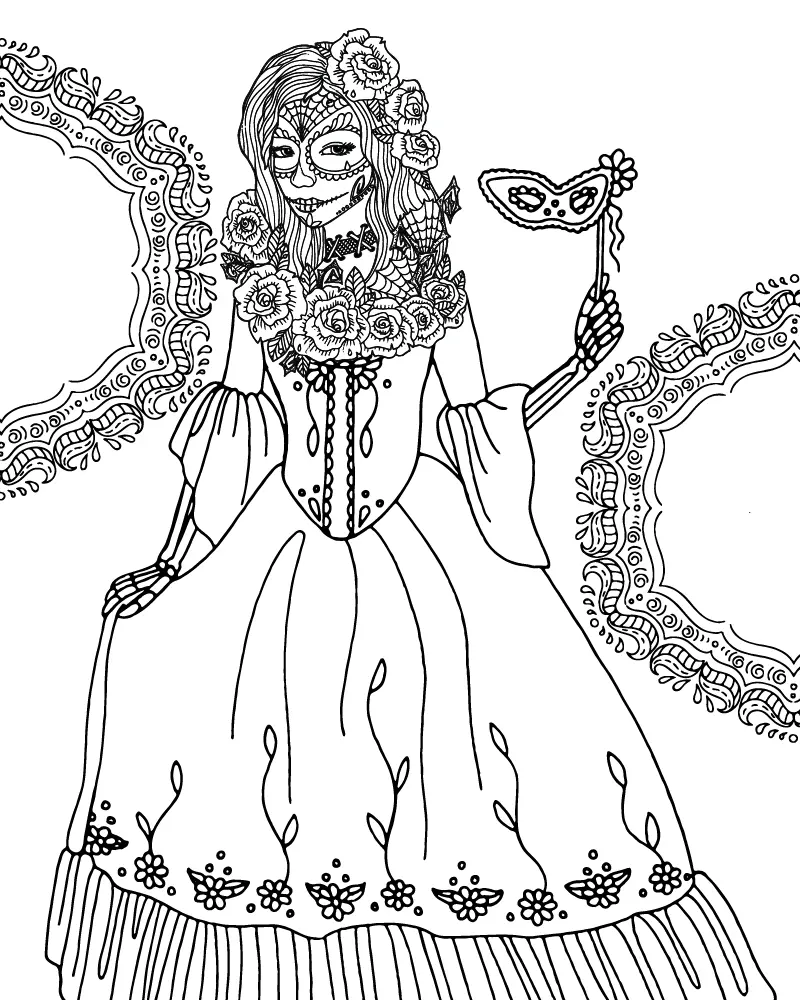 Halloween for Adults Coloring pages 2