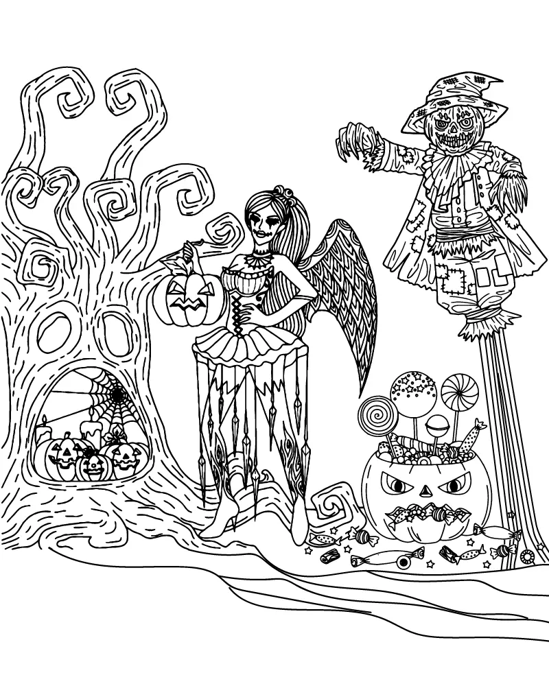 Halloween for Adults Coloring pages 20