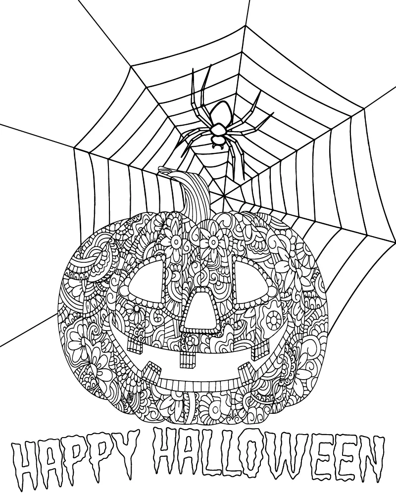 Halloween for Adults Coloring pages 3