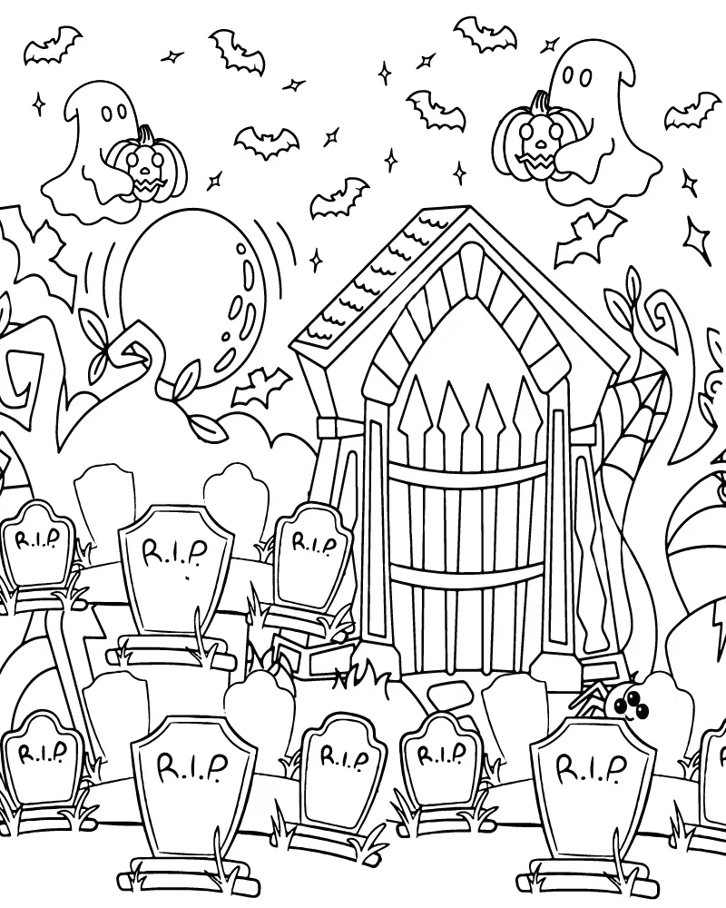 Halloween for Adults Coloring pages 6