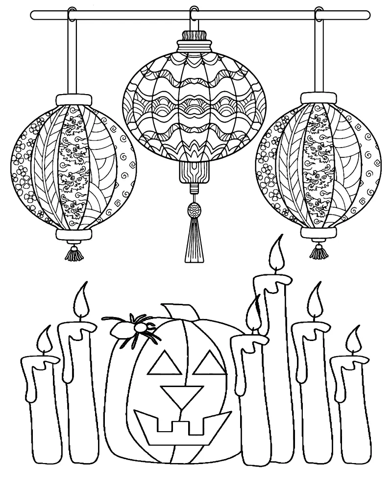 Halloween for Adults Coloring pages 9