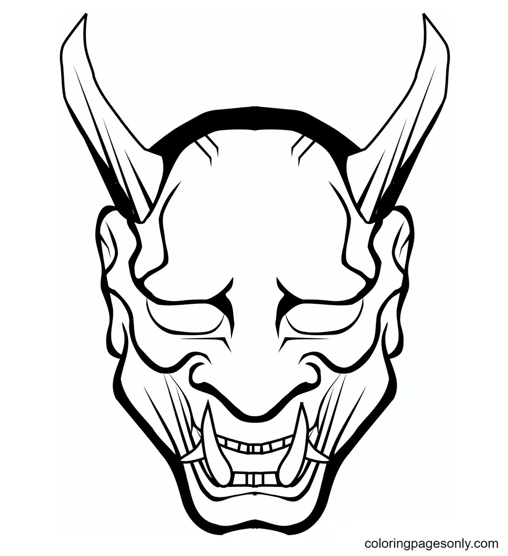 Halloween Masks Coloring Pages 13