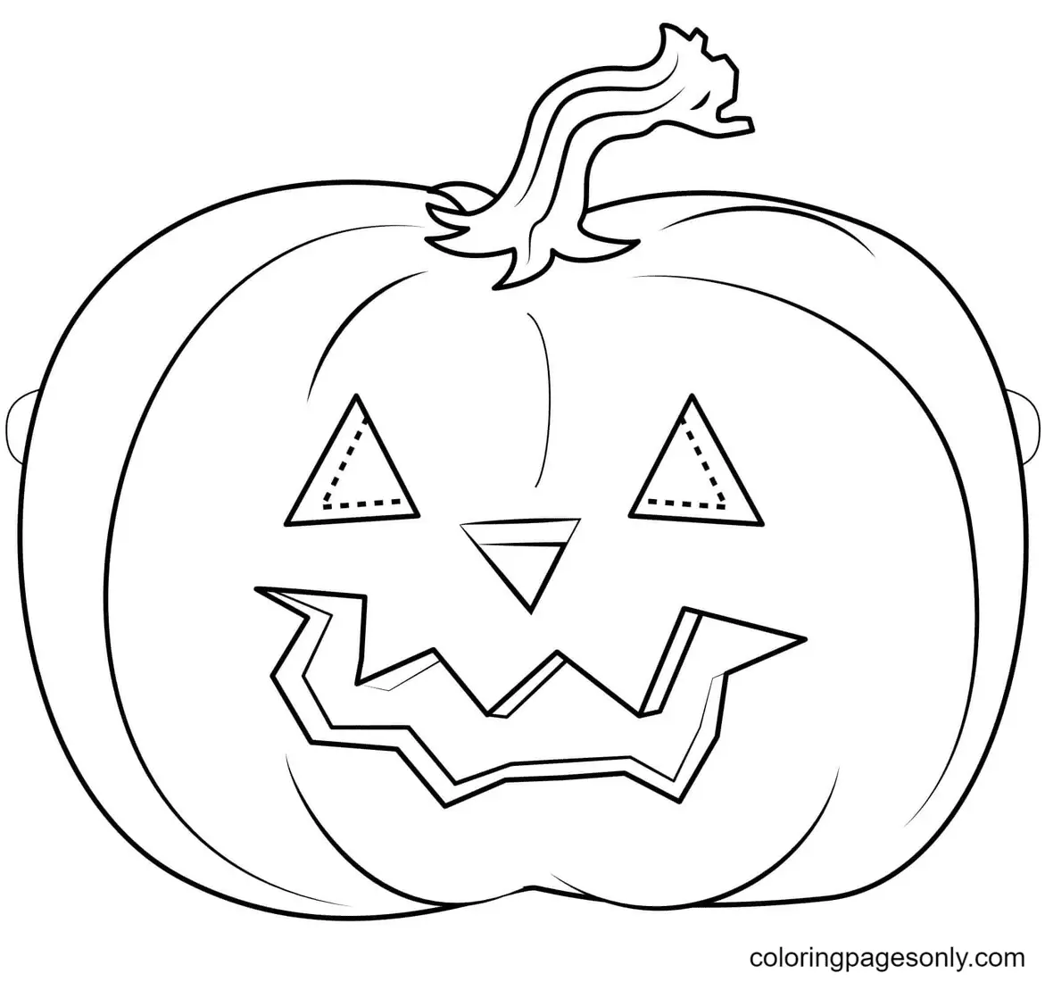 Halloween Masks Coloring Pages 15