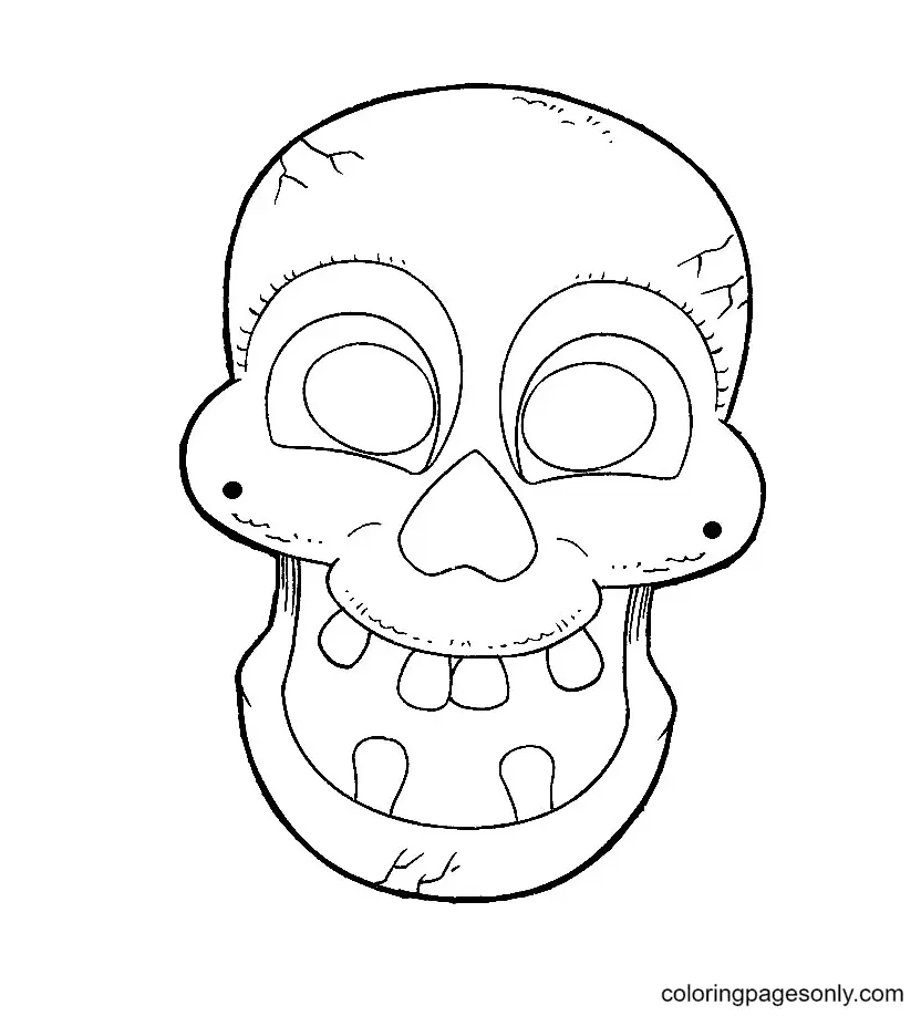 Halloween Masks Coloring Pages 27