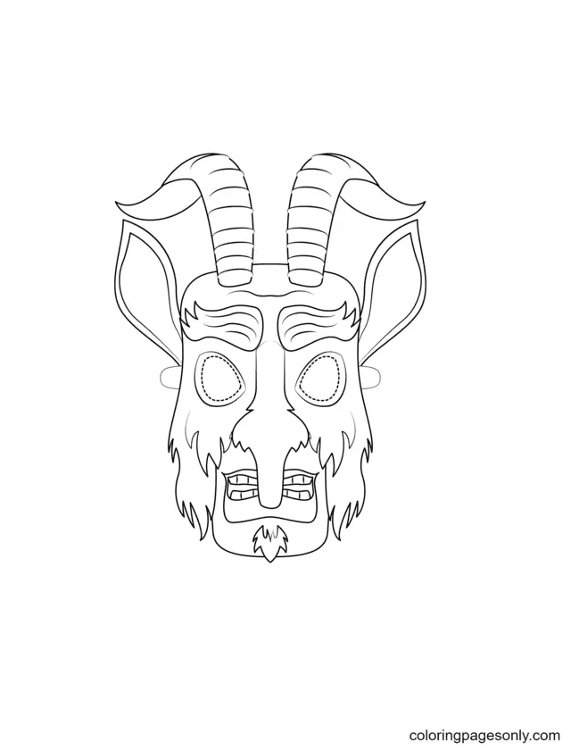 Halloween Masks Coloring Pages 28