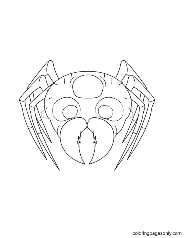 Halloween Masks Coloring Pages 38