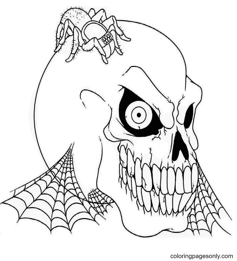 Halloween Masks Coloring Pages 4