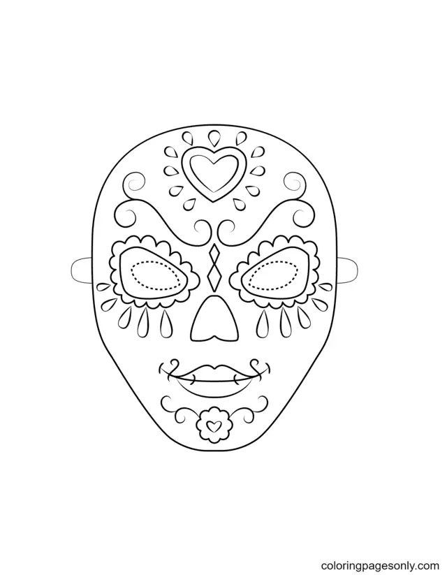 Halloween Masks Coloring Pages 42