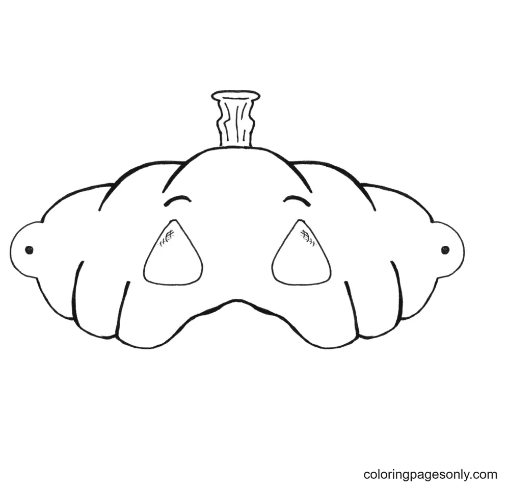 Halloween Masks Coloring Pages 44