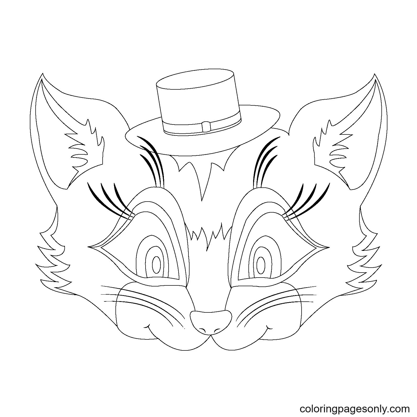 Halloween Masks Coloring Pages 45