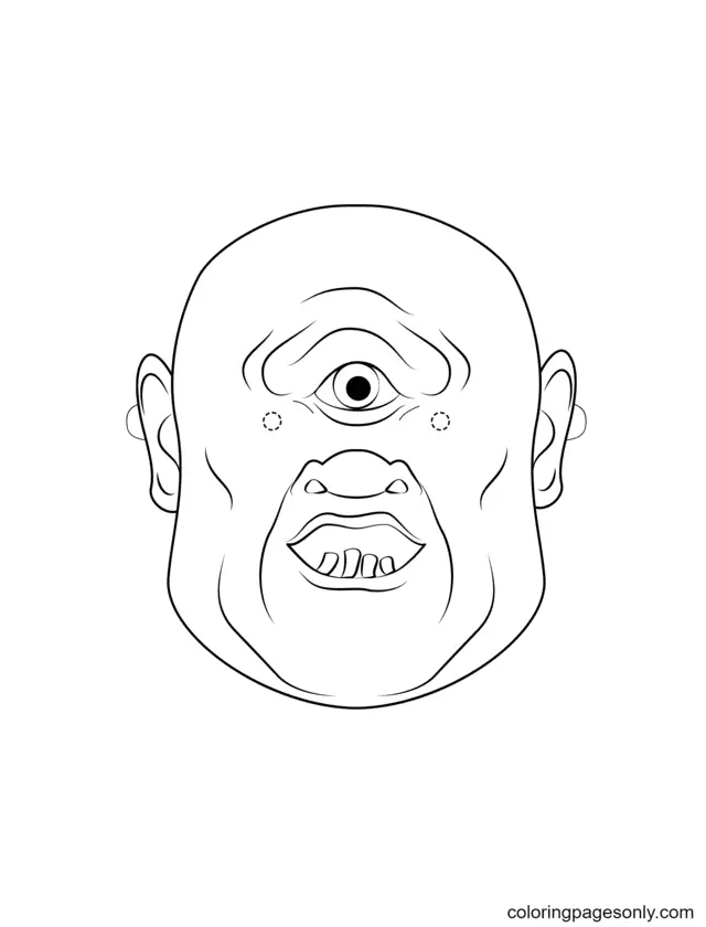 Halloween Masks Coloring Pages 47