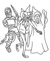 Halloween Monsters Coloring Pages 53