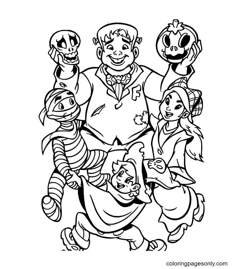 Halloween Monsters Coloring Pages 73