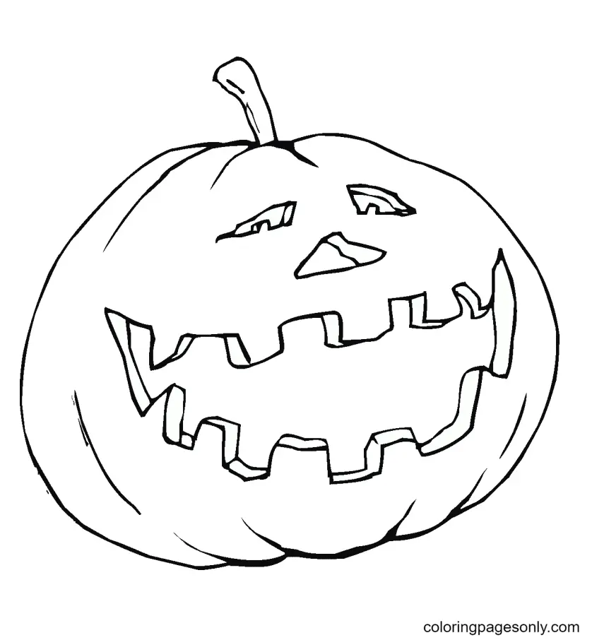 Halloween Pumpkin Coloring Pages 65