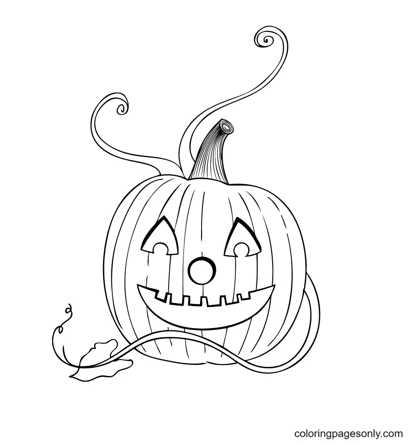 Desenhos de Abobora de Halloween Para Colorir 87