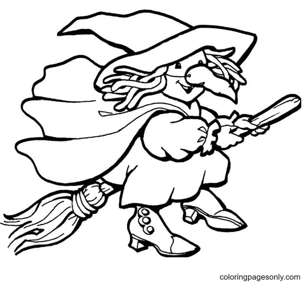 Brujas Halloween Para Colorear 61