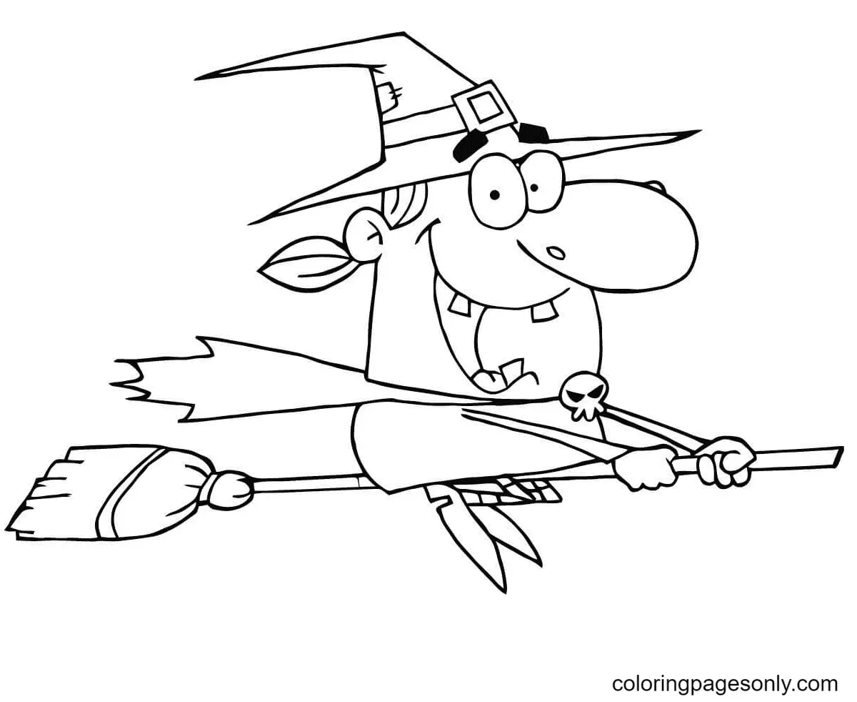 Brujas Halloween Para Colorear 77