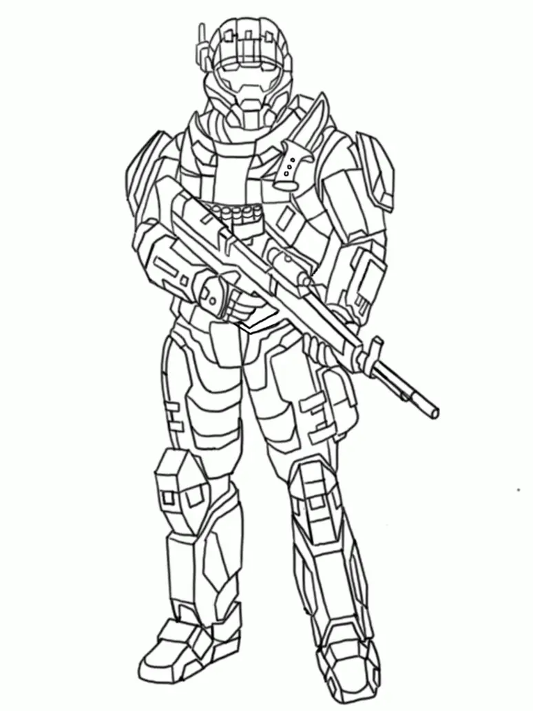 Desenhos de Halo Para Colorir