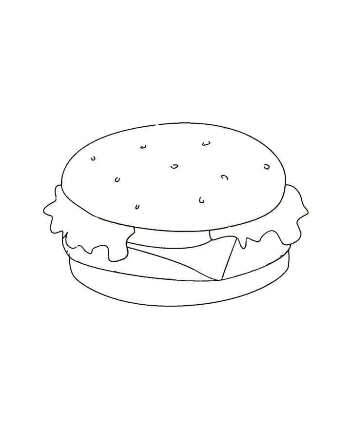 Hamburguesas Para Colorear 52