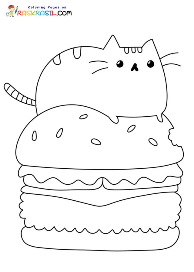 Hamburger Coloring Pages 57