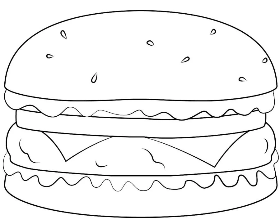 Hamburguesas Para Colorear 65