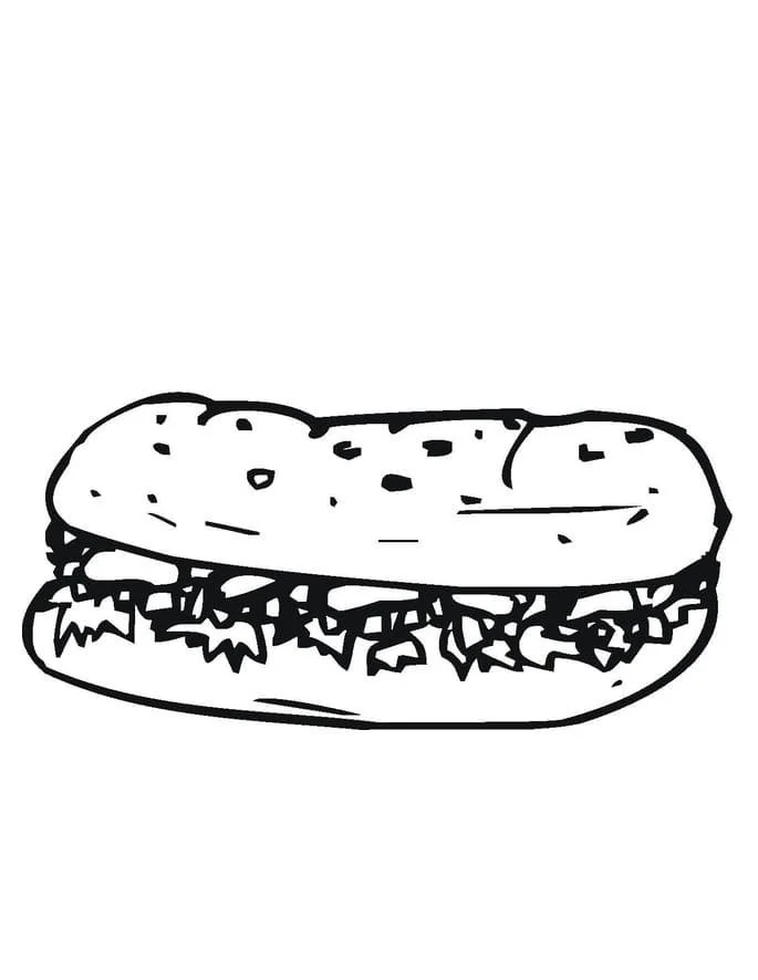 Hamburger Coloring Pages 91