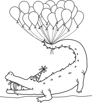 Happy Birthday Coloring Pages 15