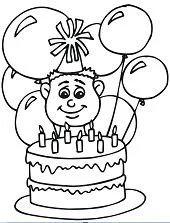 Happy Birthday Coloring Pages 40