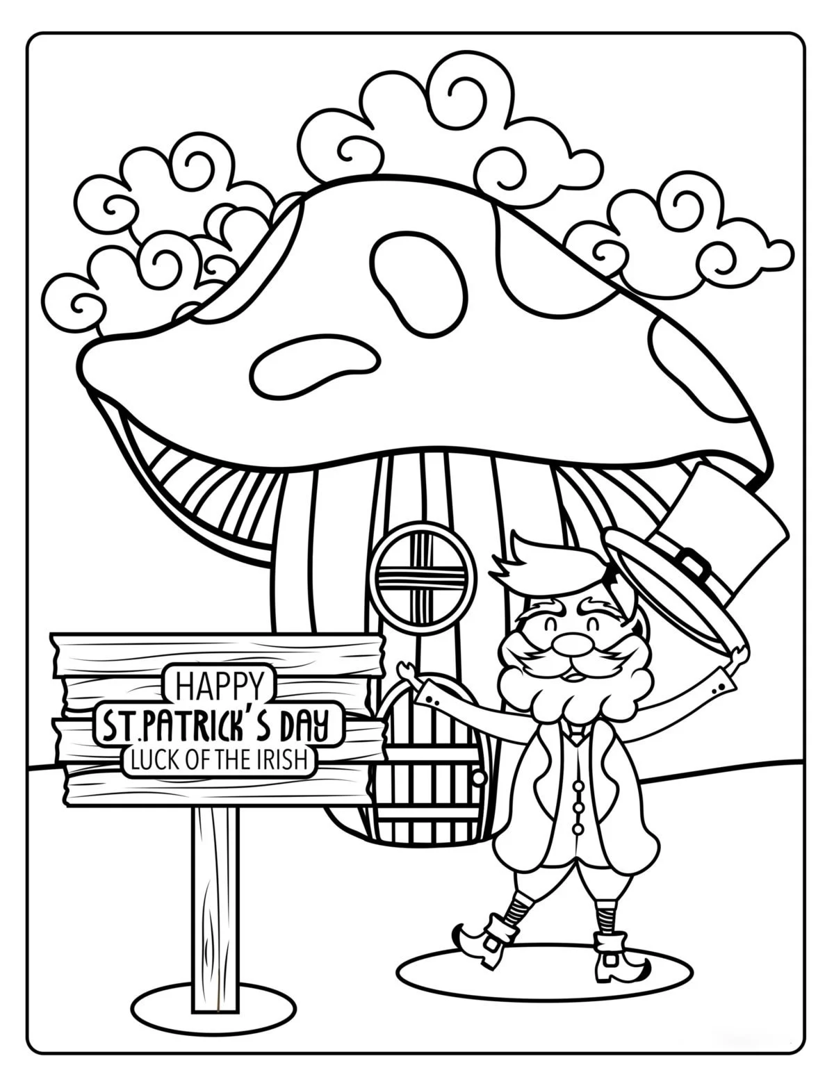 Happy St Patricks Day Coloring Pages 31