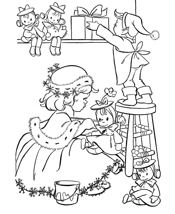 Hard Christmas Coloring Pages 13