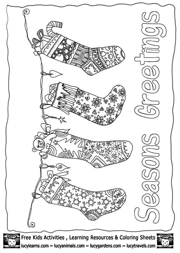 Hard Christmas Coloring Pages 3