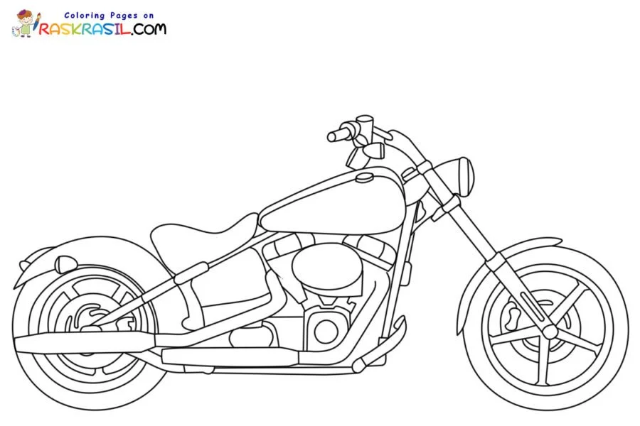 Harley Davidson Coloring Pages 2