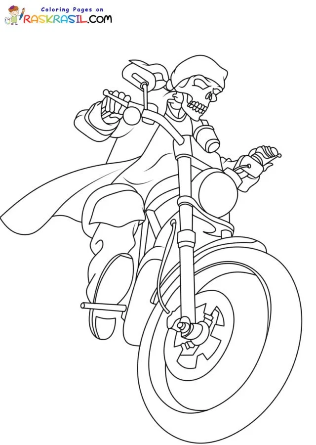 Harley Davidson Coloring Pages 4