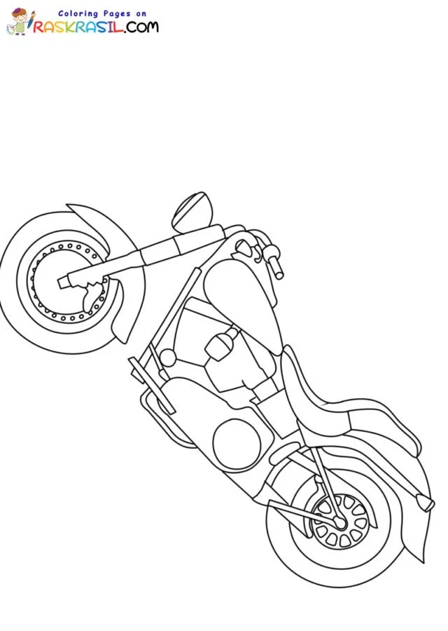 Harley Davidson Coloring Pages 5