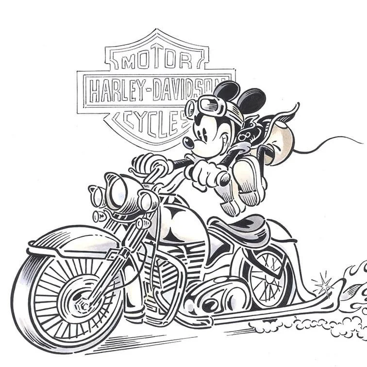 Harley Davidson Coloring Pages 6