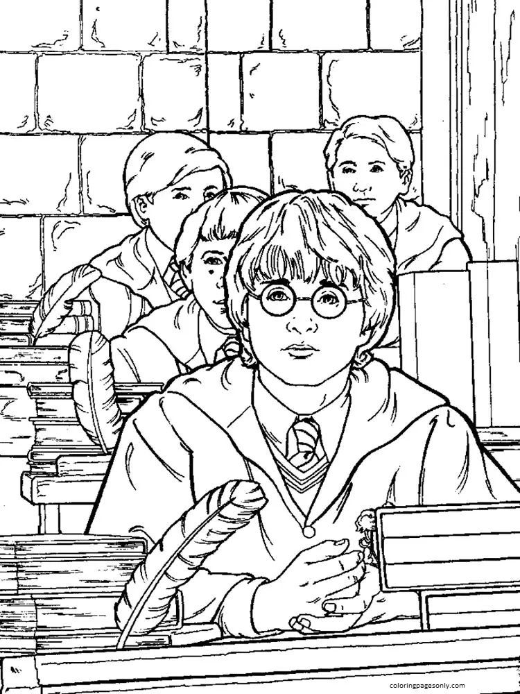 Desenhos de Harry Potter Para Colorir 80