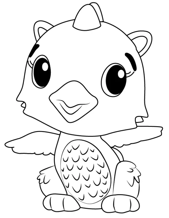 Desenhos de Hatchimals Para Colorir 51