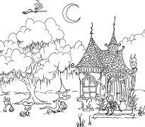 Haunted House Coloring Pages 16