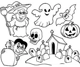 Haunted House Coloring Pages 18