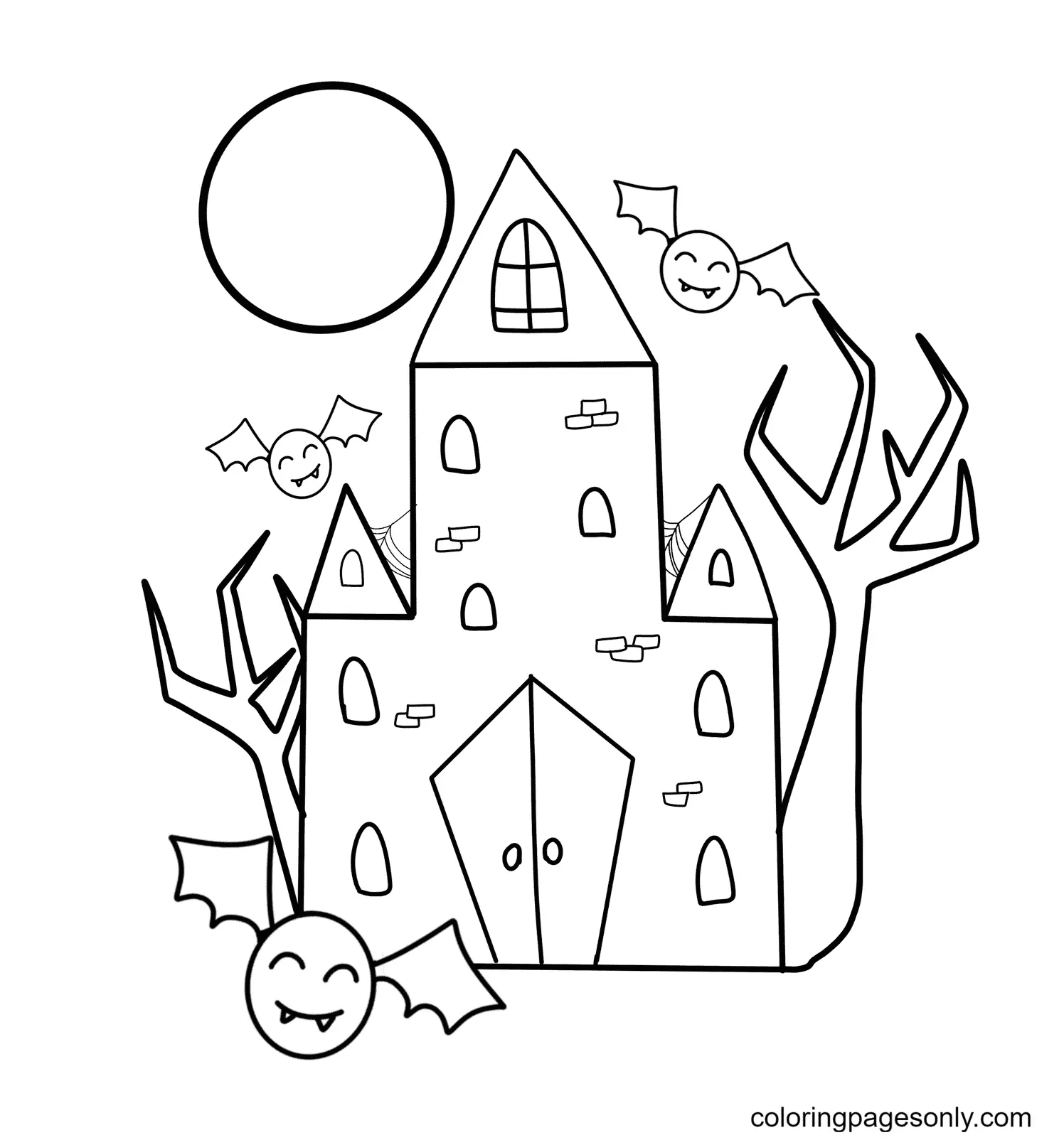 Haunted House Coloring Pages 29