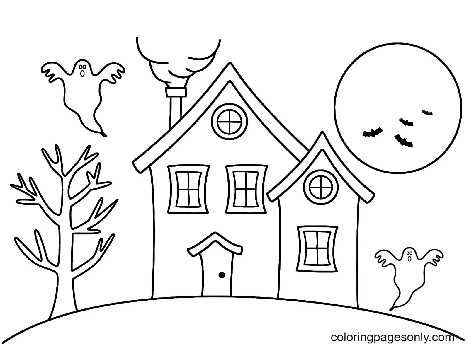 Haunted House Coloring Pages 41