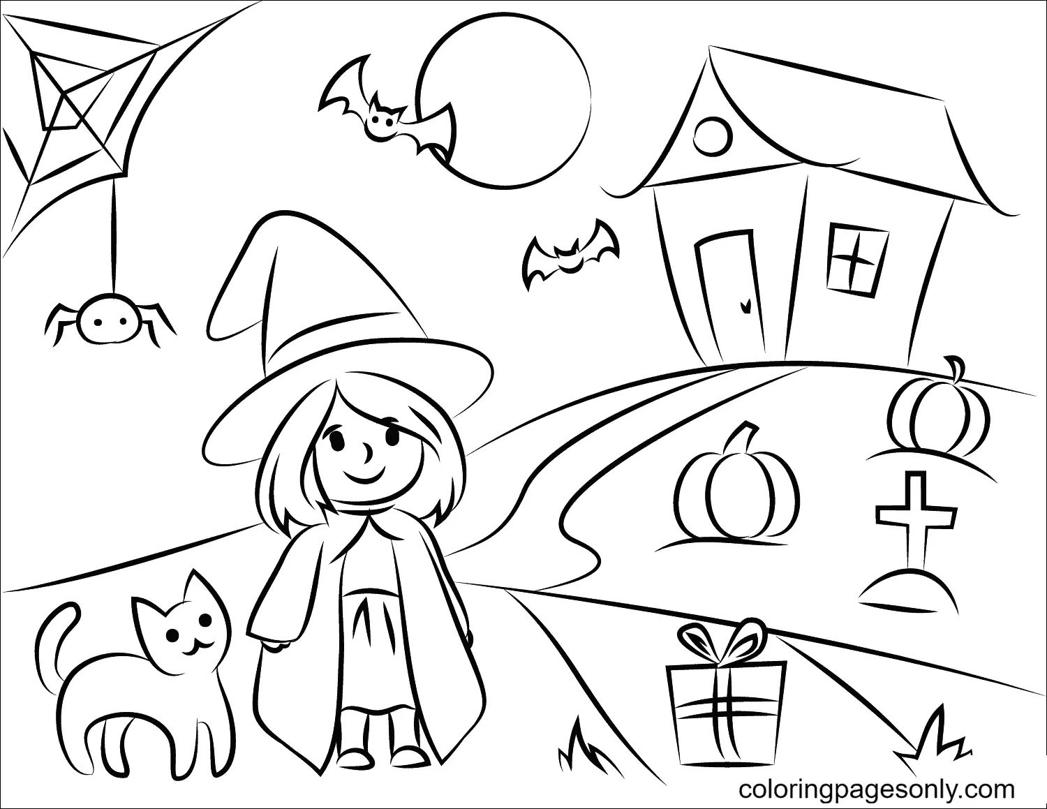 Haunted House Coloring Pages 44