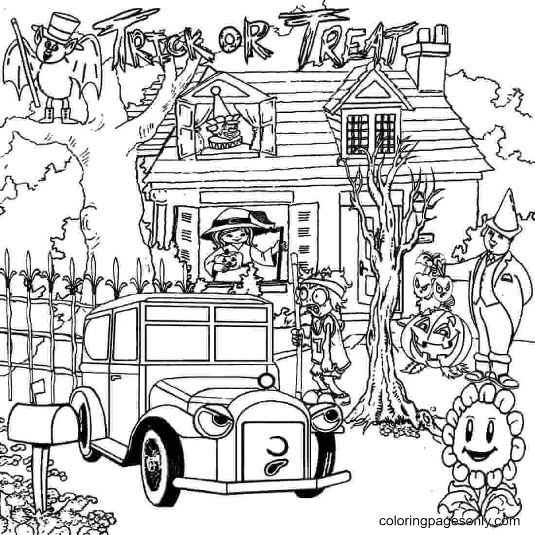 Haunted House Coloring Pages 55