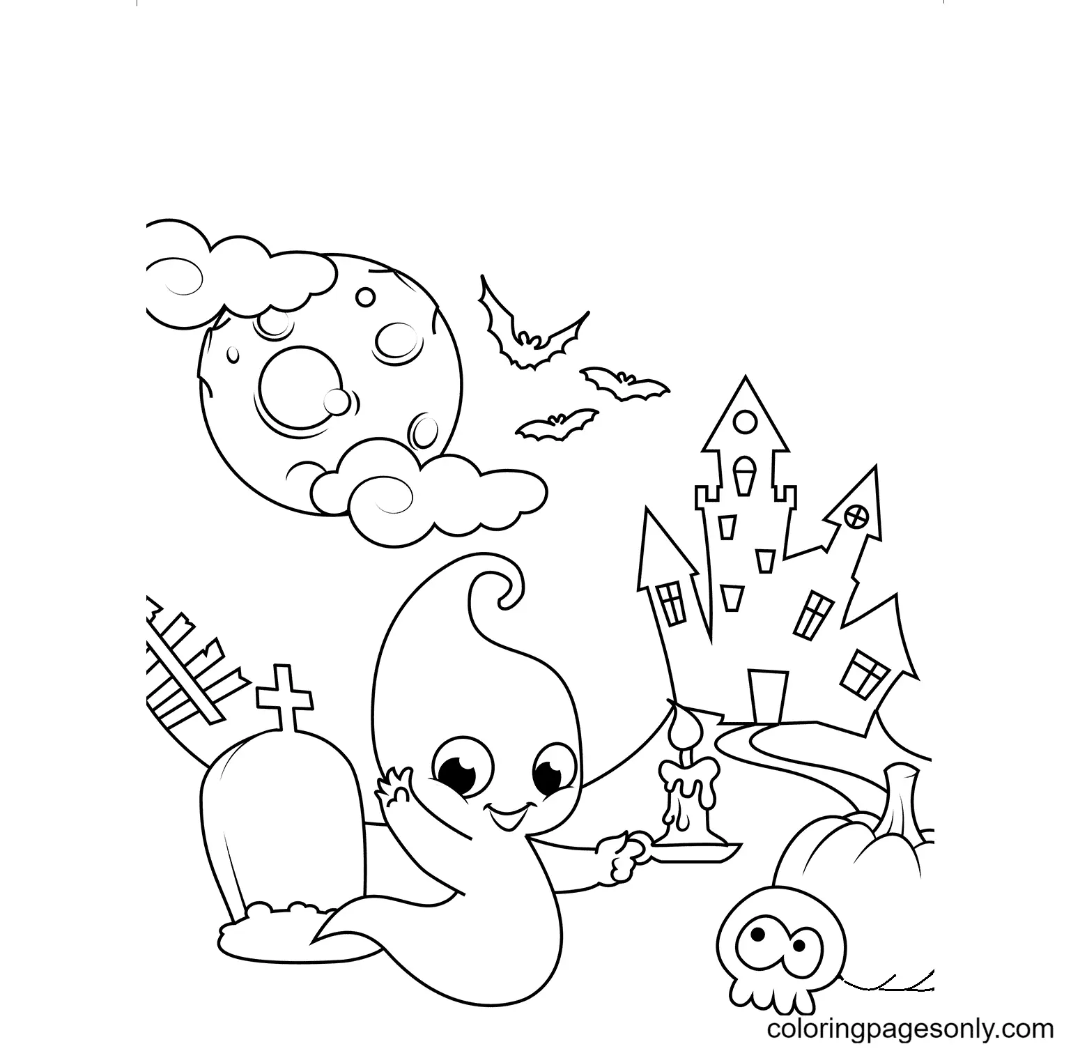 Haunted House Coloring Pages 57